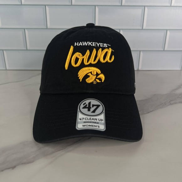 47 Accessories - Iowa Hawkeyes‎ Hat Cap Strap Back Womens NCAA Football Script College
